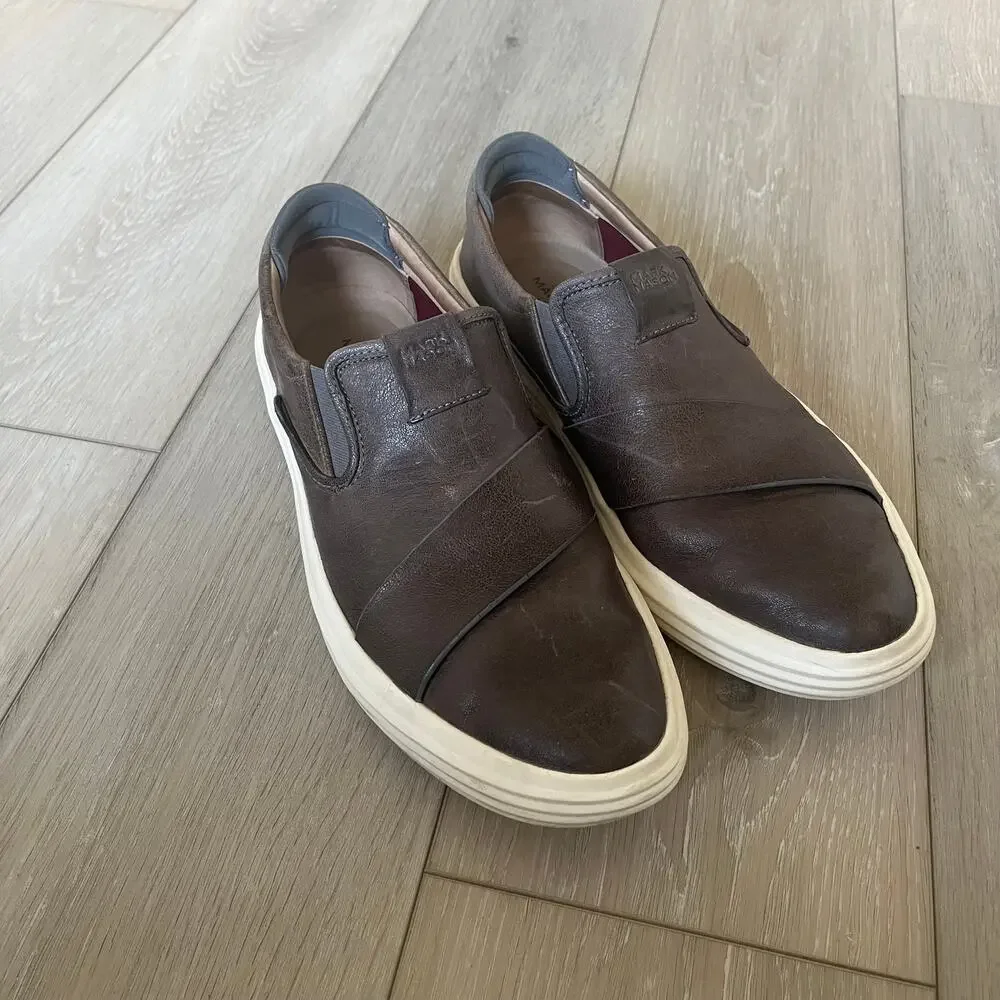 Mark Nason Los Angeles Men's 12 Leather Slip On Sneaker Loafer High Quality